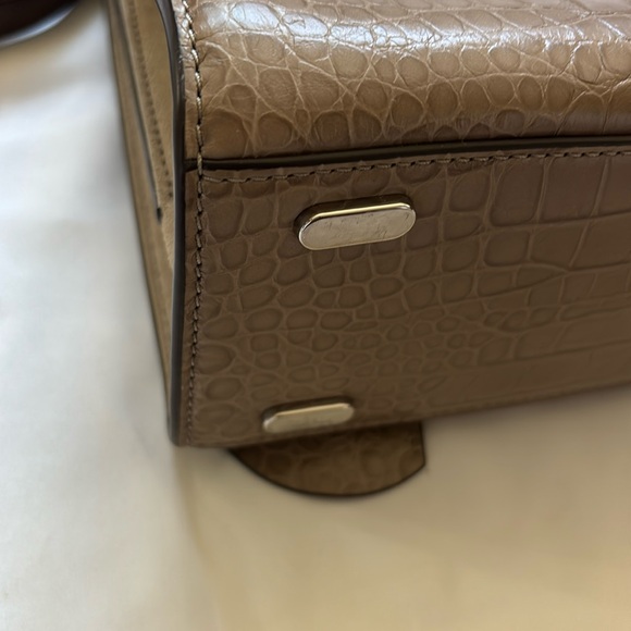 Small Lee Radziwill Embossed Leather Double Bag
Brown Shale - Picture 6 of 12